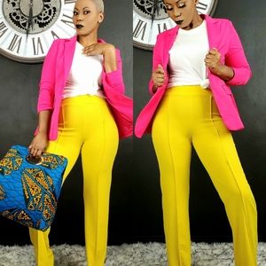 High waist dress pant